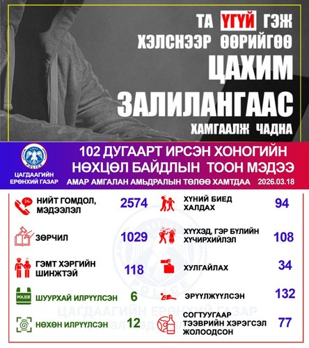 Хоногийн нөхцөл байдлын тоон мэдээ